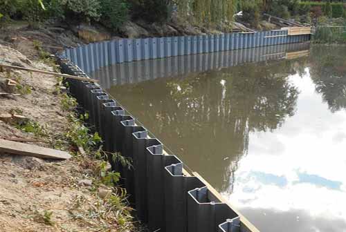 What is composite sheet piling?