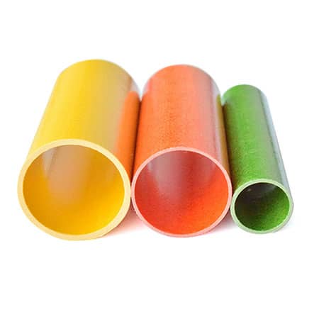 Fiberglass round tube