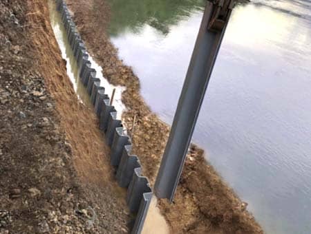 Frp Sheet Piling Construction Solution