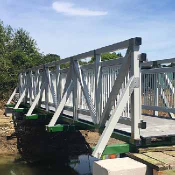 FRP profiles for Pedestrian bridges