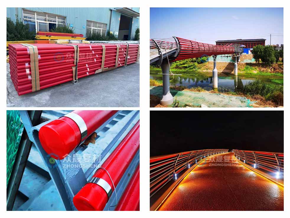 Application of Fiberglass Round Pipe in Bridge Railings