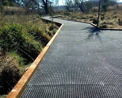 FRP grating for walkways and decks