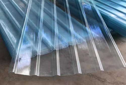 Lightweight of FRP roofing sheets