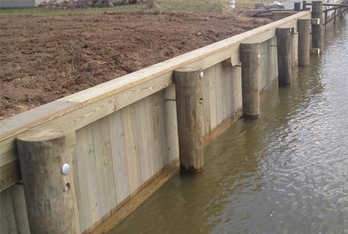 timber sheet piles