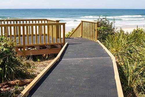 FRP Grating being used in a marine application