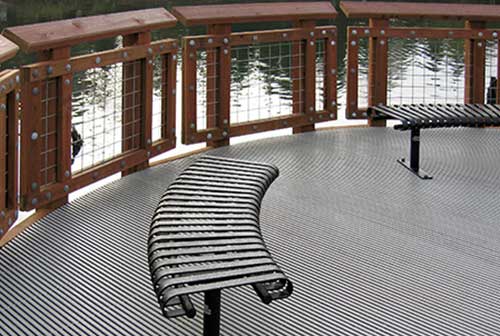 FRP Grating being used in construction