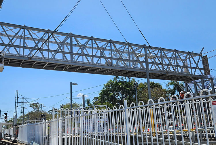 FRP plastic bridge construction