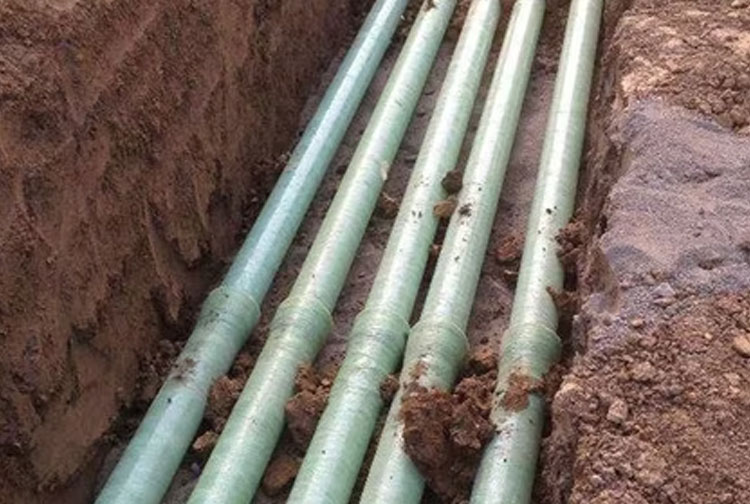 GRP pipe in a corrosive seawater environment