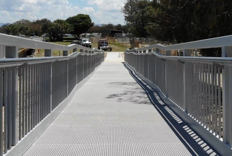 FRP-reinforced bridge