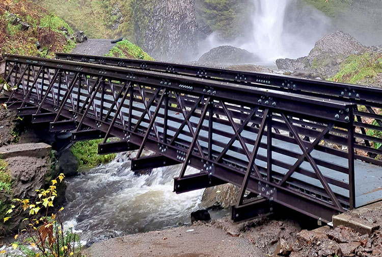 FRP I-Beam used in a pedestrian bridge