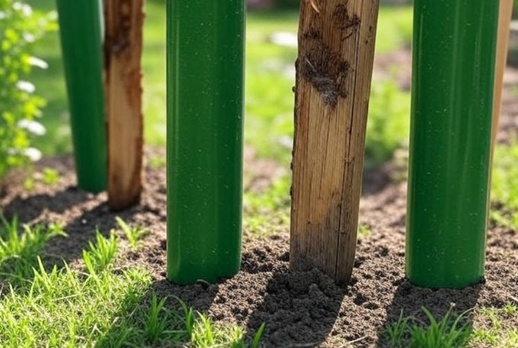 Fiberglass vs Wood Tree Stakes Comparison