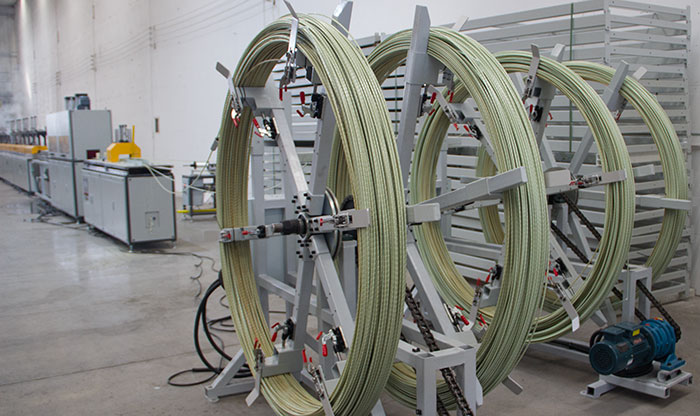 FRP Rebar Coiler Machine in Production