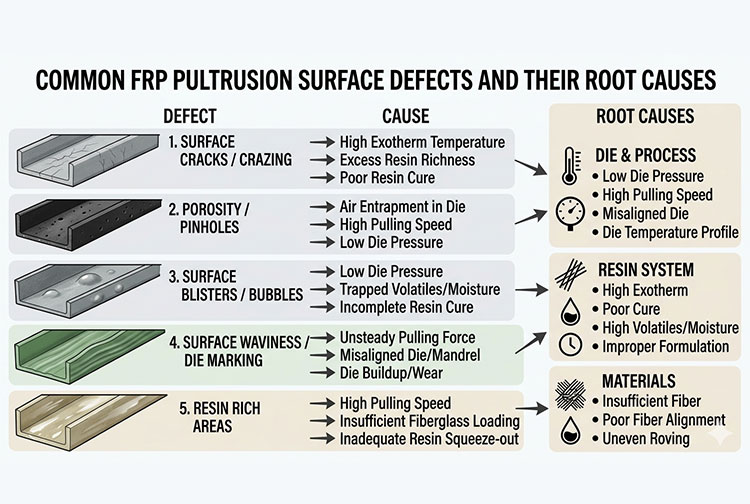 Pultrusion Surface Defects Troubleshooting