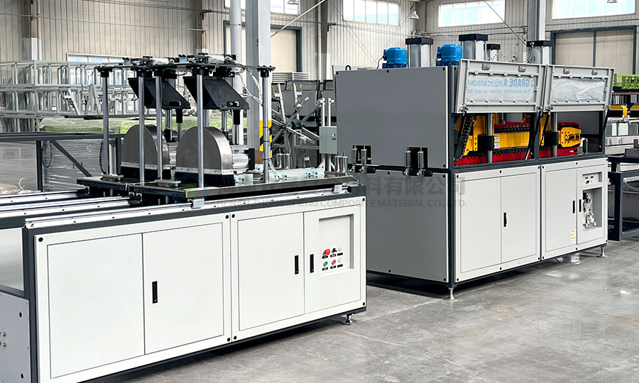 2x20KN Crawler Haul-off Unit for Threaded FRP Rock Bolt Pultrusion Line