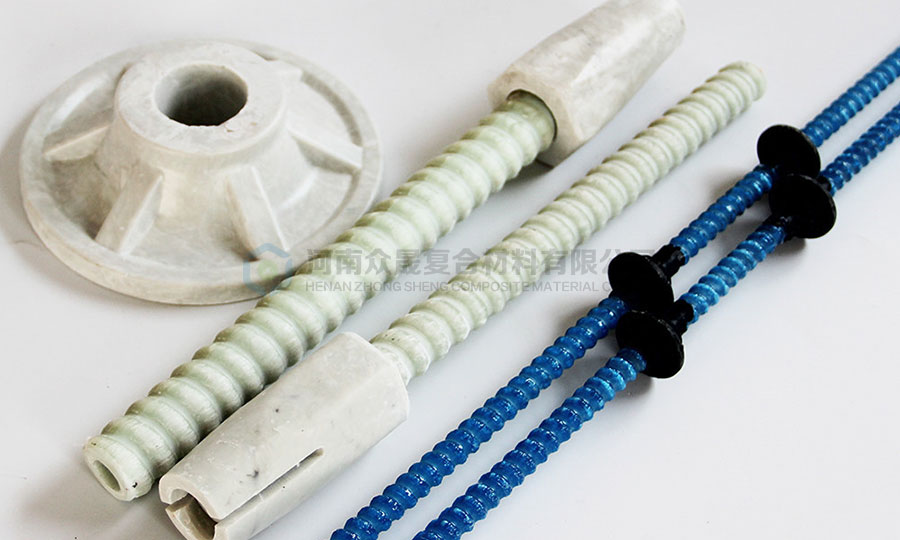 Corrosive Resistant Threaded Fiberglass Rock Bolts and Soil Nails for Mining Tunnel Support