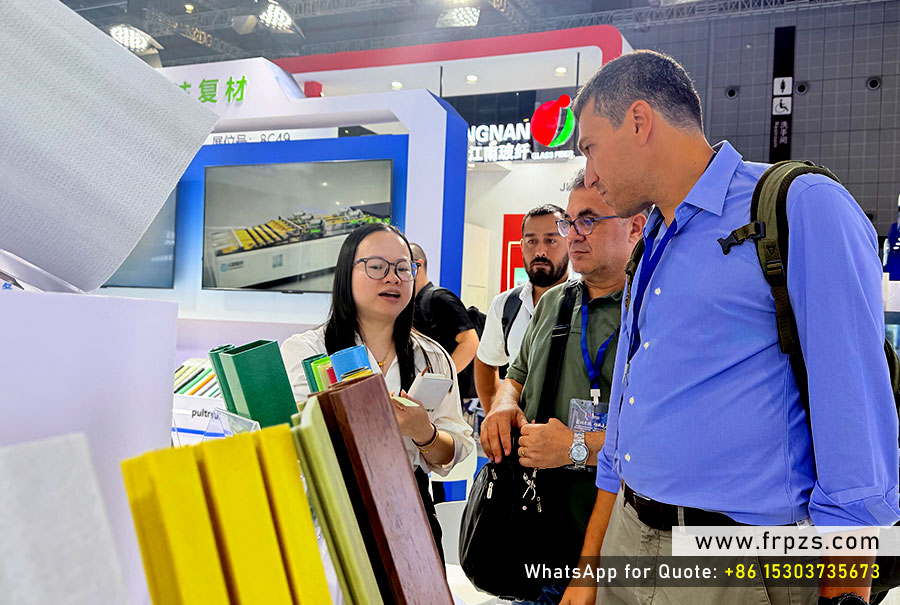 FRP pultruded profiles displayed at China Composites Expo 2026