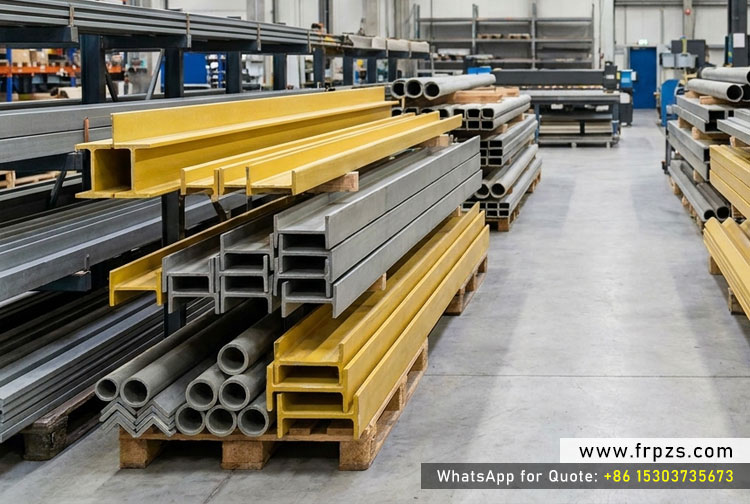 Catalog of Pultruded FRP Profiles Including I-Beams, C-Channels, Tubes, and Structural Angles